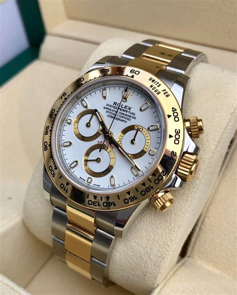 rolex daytona gold silver price|rolex daytona uk price.